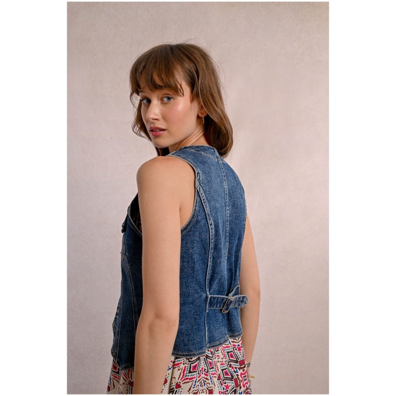 MOLLY BRACKEN Fitted denim jacket